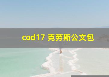 cod17 克劳斯公文包